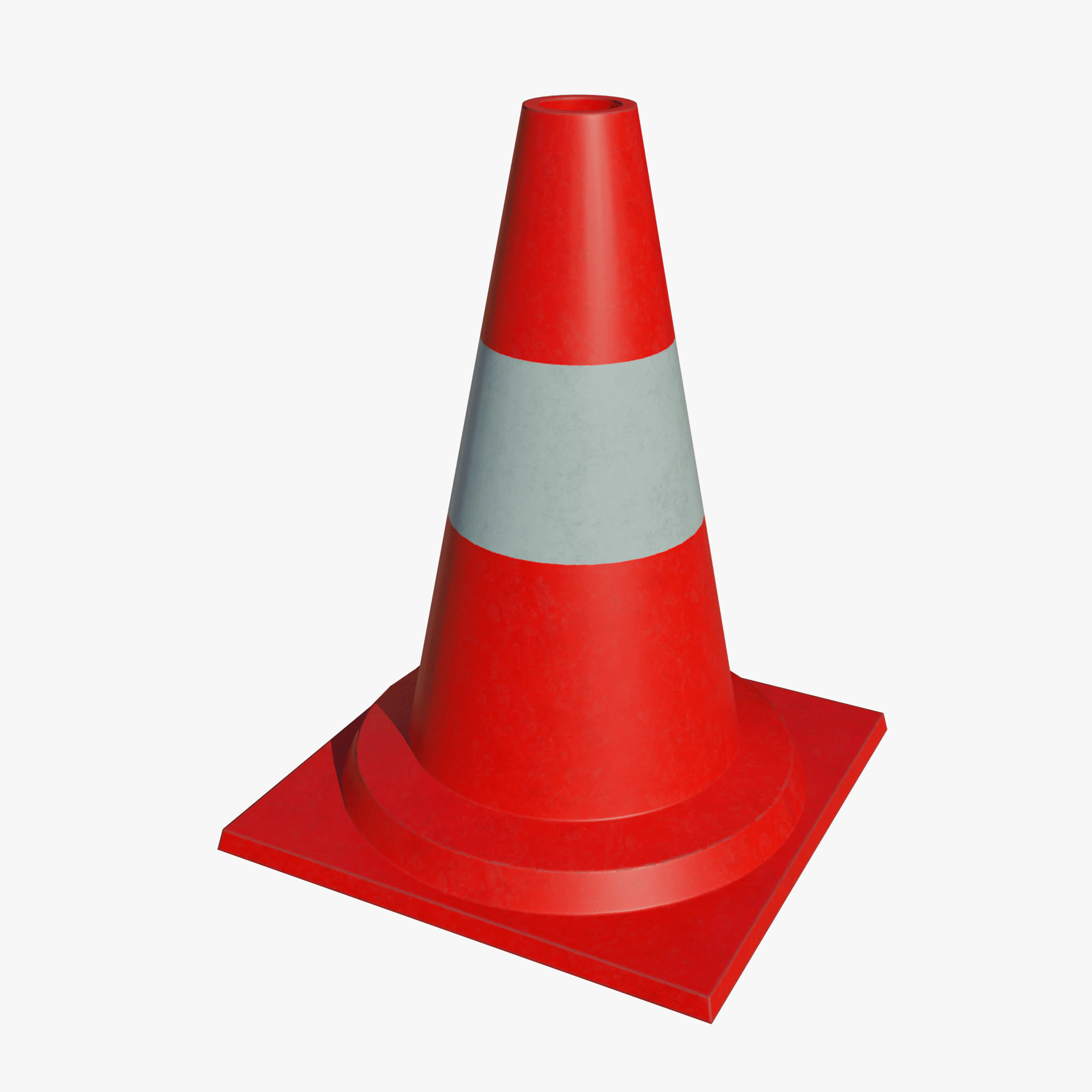 Road cone small 3D Model .c4d .max .obj .3ds .fbx .stl .blend 