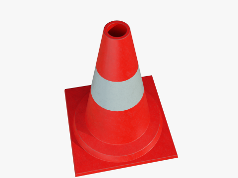 Road cone small 3D Model