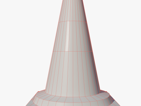 Road cone small 3D Model