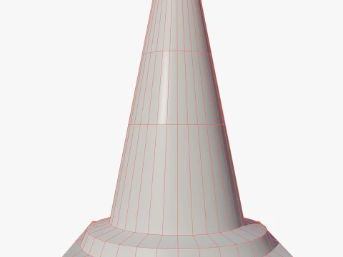 Road cone small 3D Model