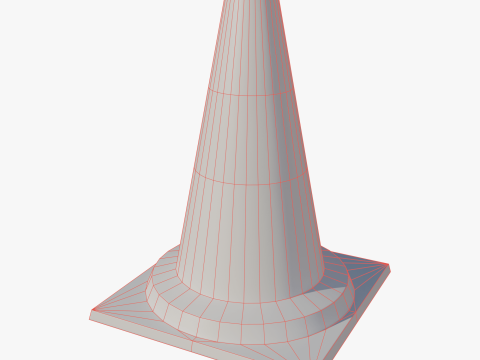 Road cone small 3D Model