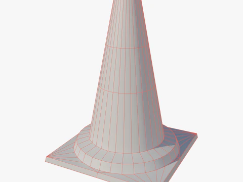 Road cone small 3D Model