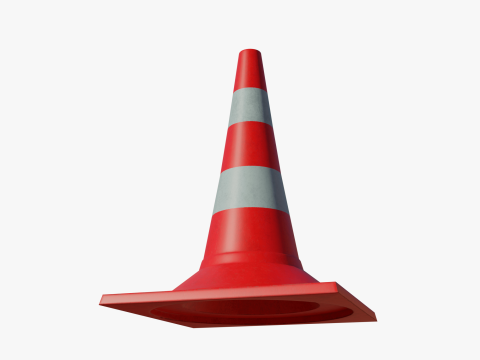 Road cone big Model 3D