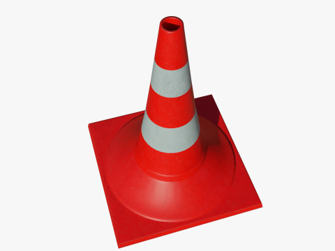 Road cone big Model 3D