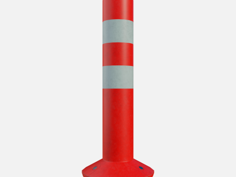 Road pole 45 cm 3D Модель