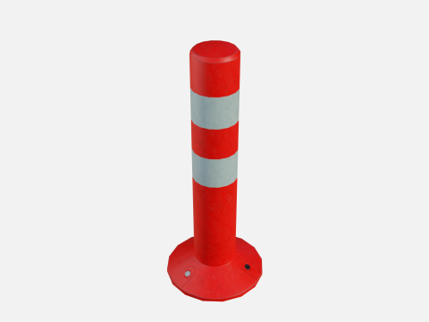 Road pole 45 cm 3D Модель