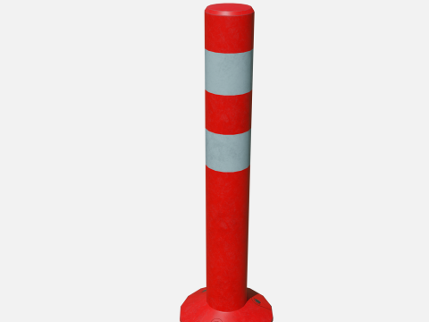 Road pole 60 cm 3Dモデル
