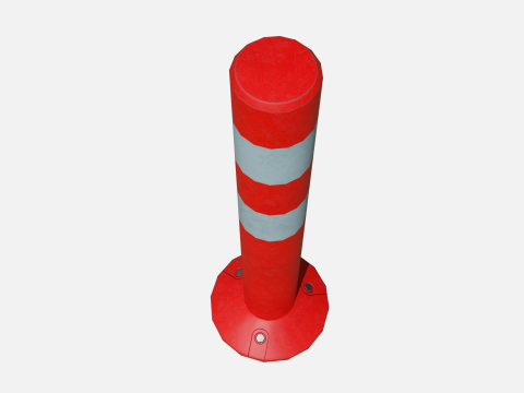Road pole 60 cm 3D Модель