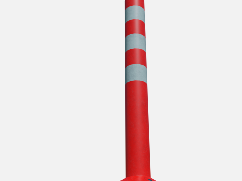 Road pole 75 cm 3D Model