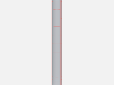 Road pole 75 cm 3D Model