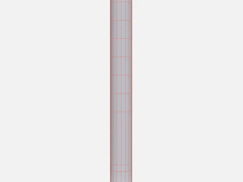 Road pole 75 cm 3D Model