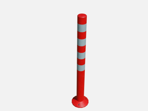 Road pole 100 cm 3D 模型