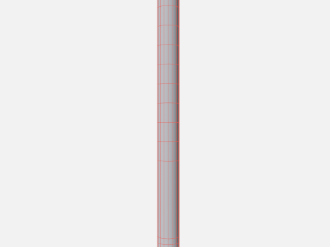 Road pole 100 cm 3D 模型