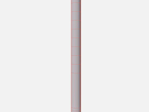 Road pole 100 cm 3D Model