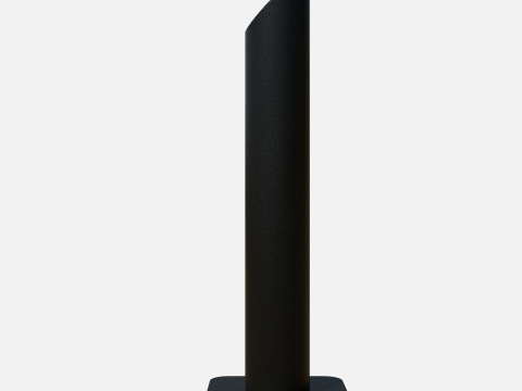 Metal road pole modern 100 cm 3D मॉडल