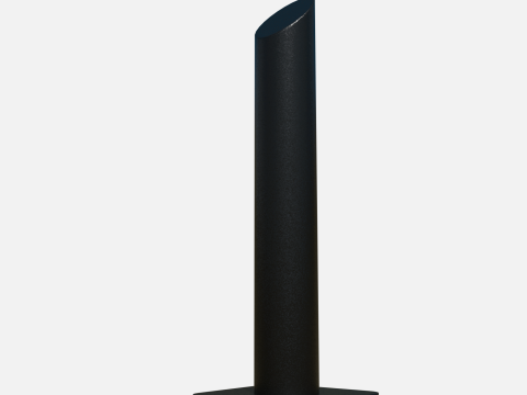 Metal road pole modern 100 cm 3D मॉडल
