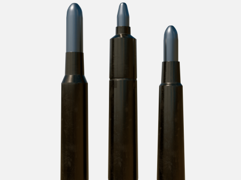 Bullets Mondragon and Mauser 3D Model