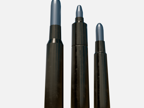Bullets Mondragon and Mauser 3D Model