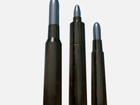 Bullets Mondragon and Mauser 3D Model