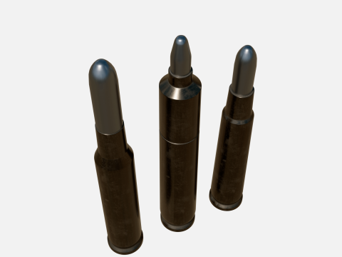 Bullets Mondragon and Mauser 3D Model