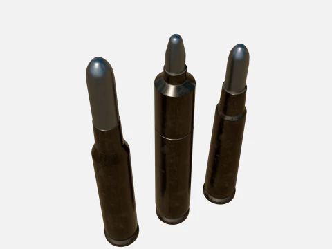 Bullets Mondragon and Mauser 3D Model