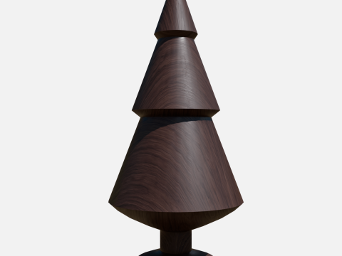 Wood tree decor 1 3D मॉडल
