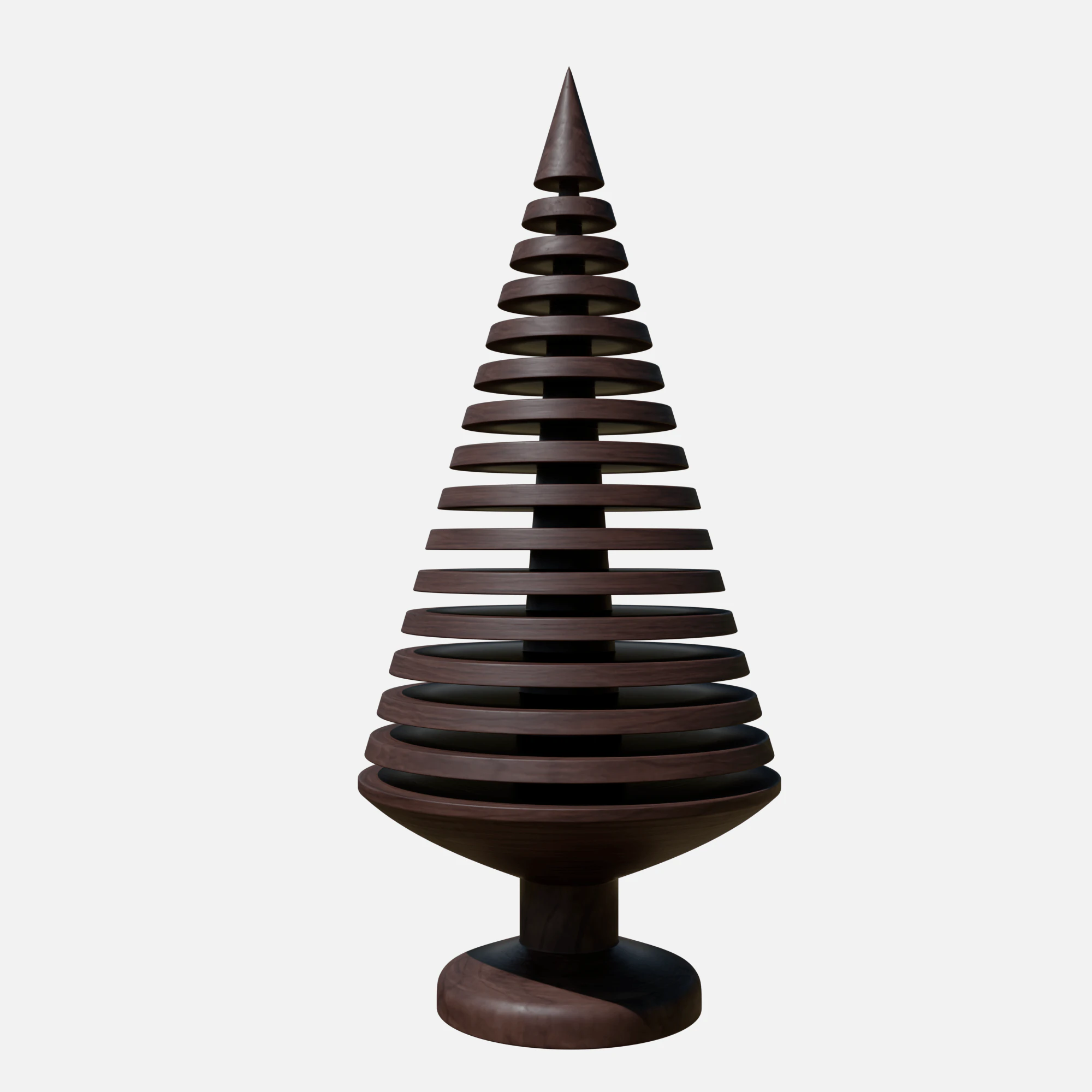Wood tree decor 2 3D Model .c4d .max .obj .3ds .fbx .stl .blend