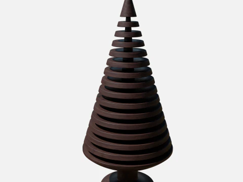 Wood tree decor 2 3D Model