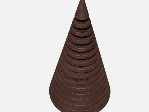 Wood tree decor 2 3D Model