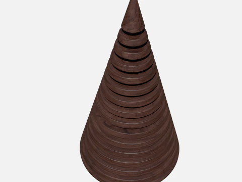 Wood tree decor 2 3D Model