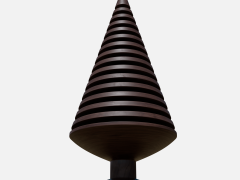 Wood tree decor 2 3D Model