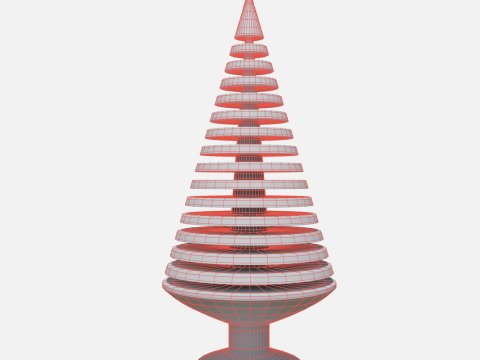 Wood tree decor 2 3D Model