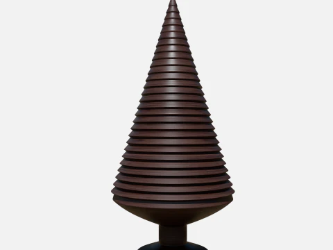Wood tree decor 3 3D Model