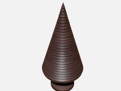 Wood tree decor 3 3D-Modell