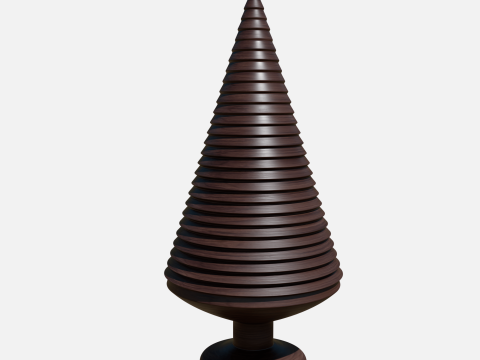 Wood tree decor 3 3D-Modell