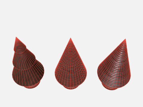 Wood tree decor collection Model 3D