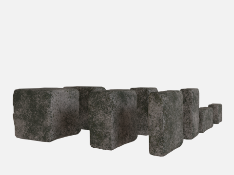 Old dirty bricks collection 3Dモデル