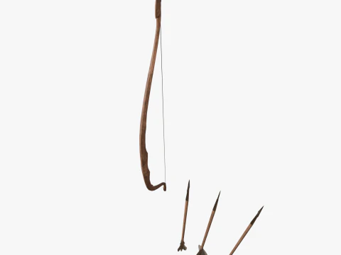 Bow and arrow 3D Model