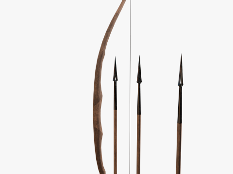 Bow and arrow 3D 모델