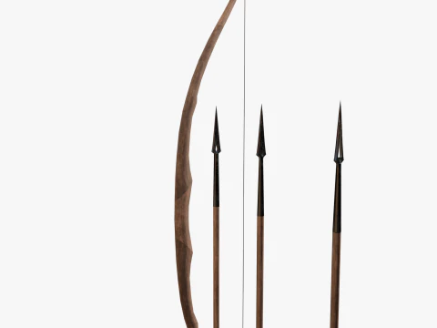 Bow and arrow 3D Model
