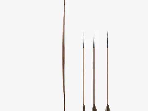 Bow and arrow 3D Model