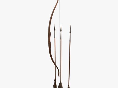 Bow and arrow 3D 모델