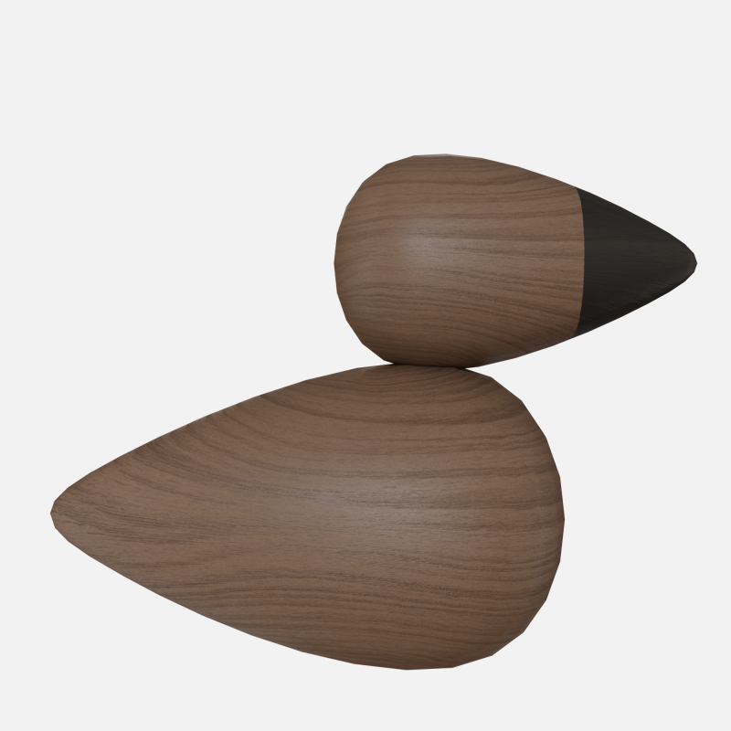 Wood bird 3D Model .c4d .max .obj .3ds .fbx .stl .blend 