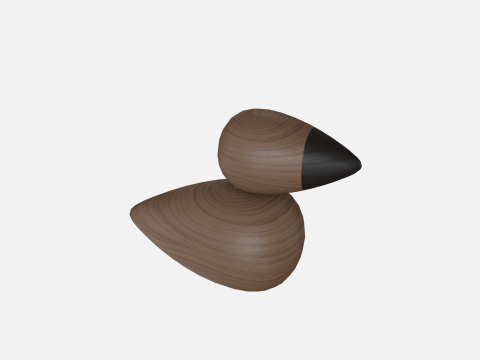 Wood bird 3D Model