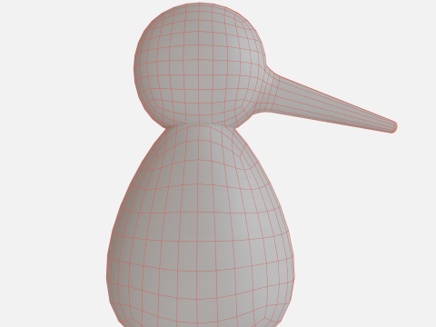Wood bird woodpecker 3D Model