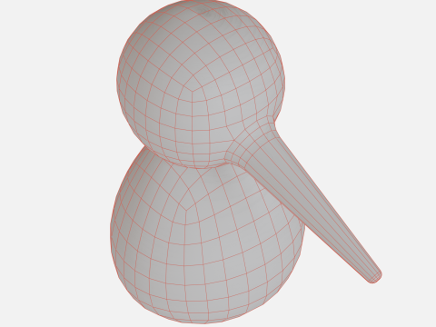 Wood bird woodpecker 3D Model