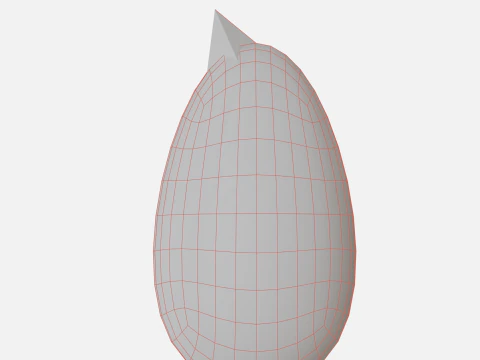 Wood round bird 3D Model
