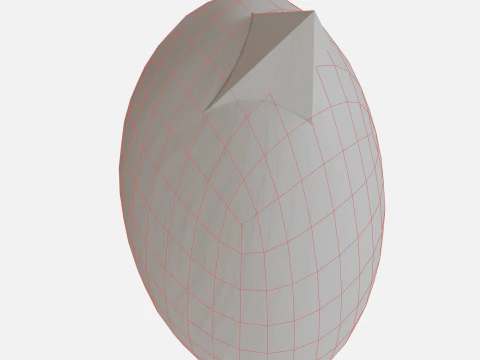 Wood round bird 3D Model