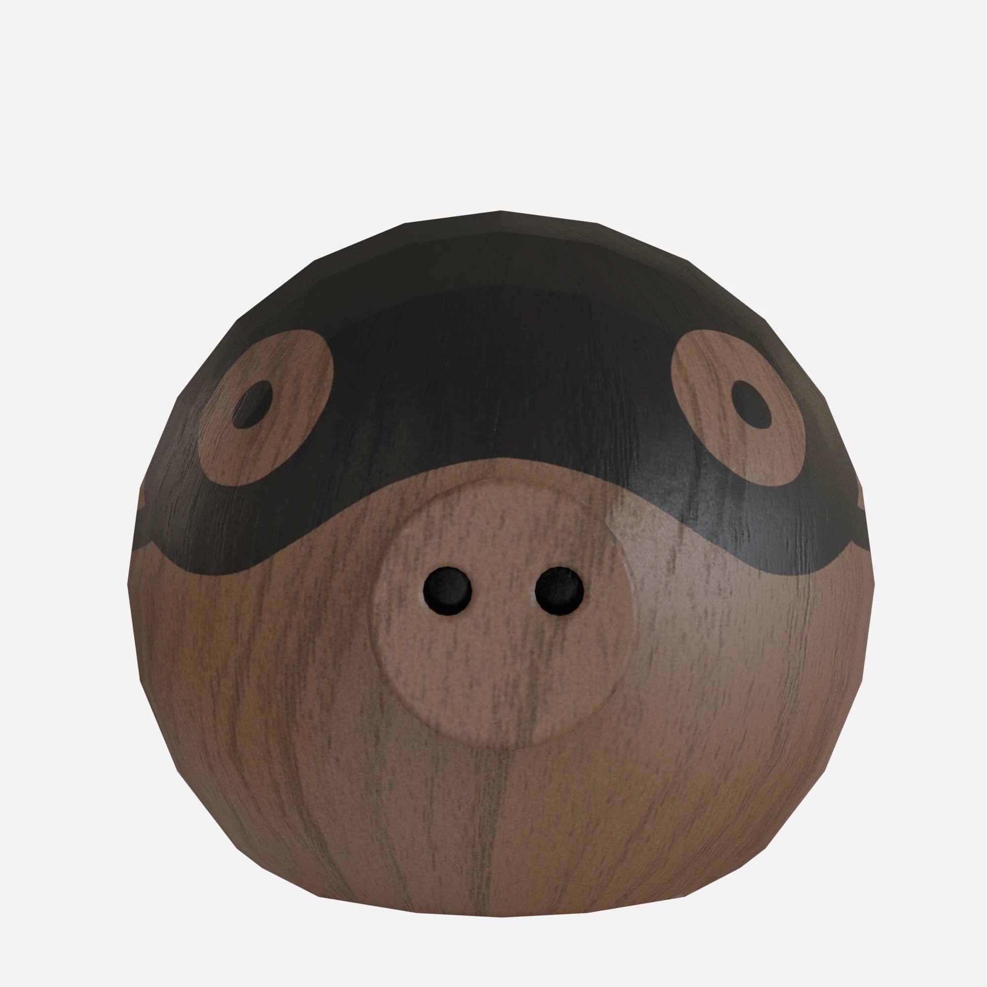 Wood pig 3D Model .c4d .max .obj .3ds .fbx .stl .blend