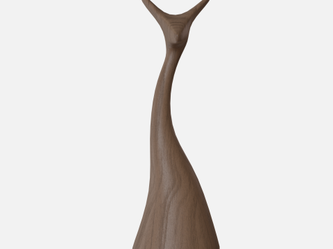 Wood fox 3D Model